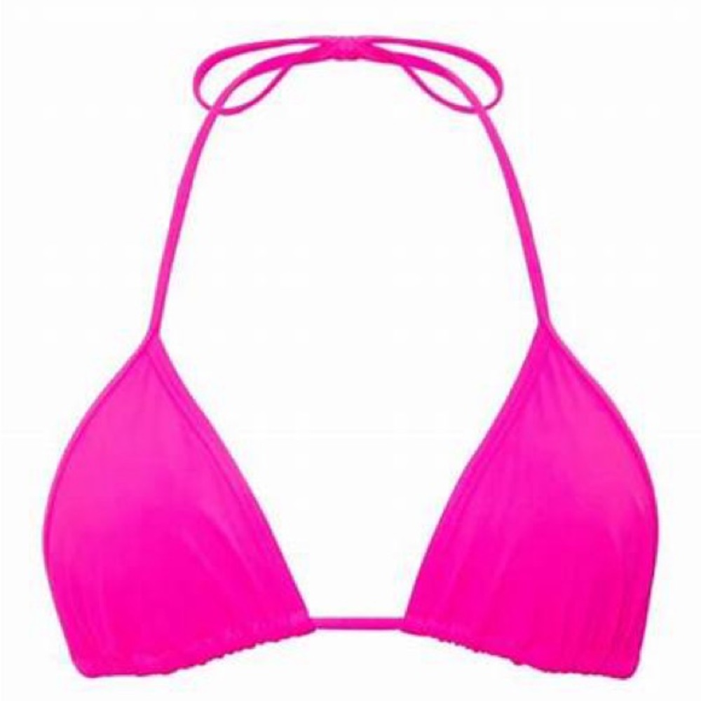 Frankie’s Bikinis Nick String Triangle Bikini Top Watermelon